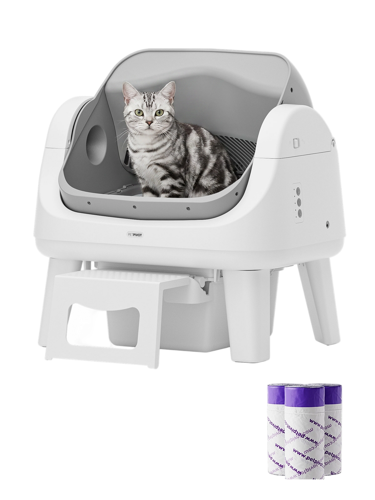 TRAVELO™ 12 Lite Cat Litter Box-Gray
