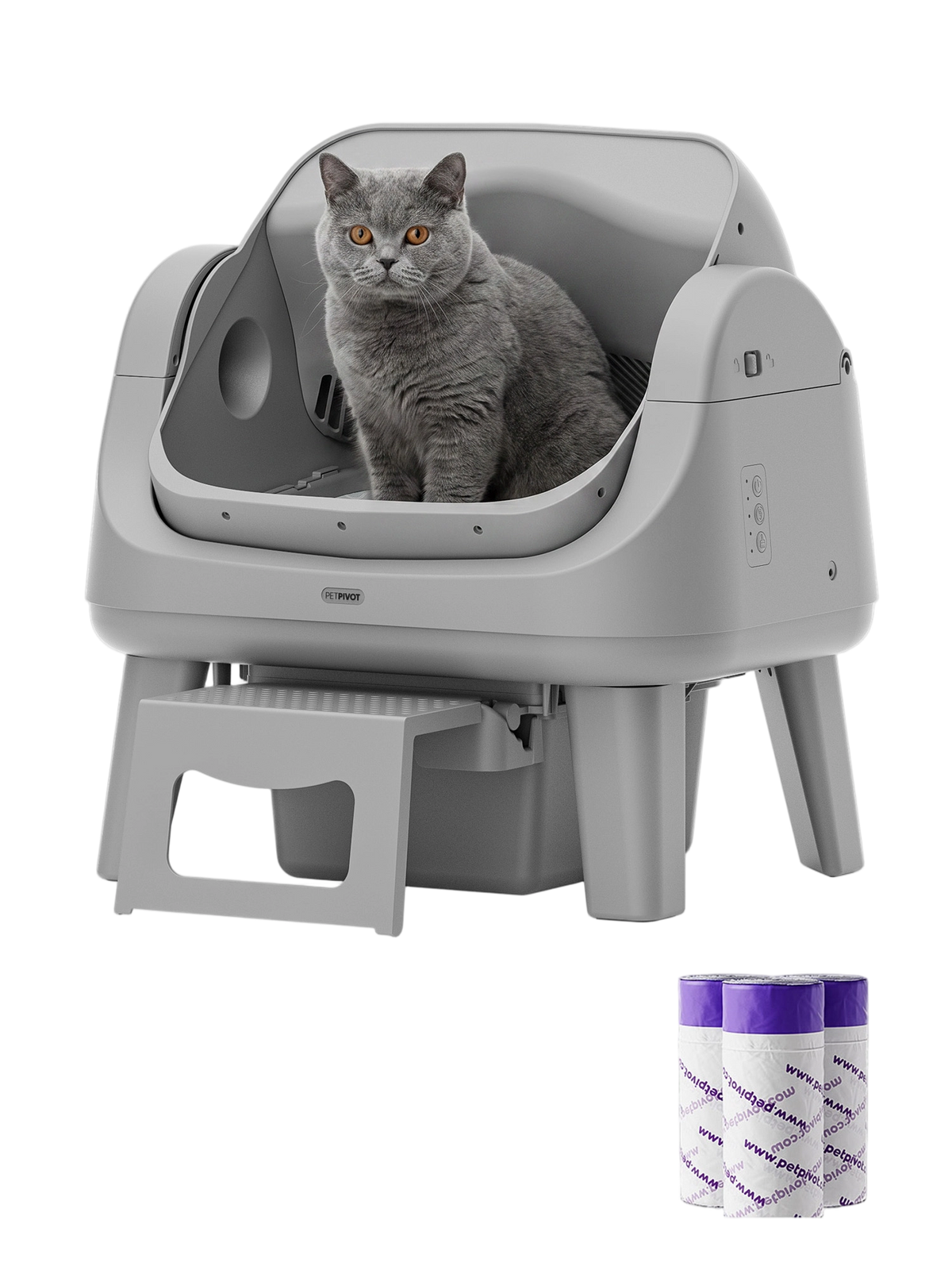 TRAVELO™ 12 Lite Cat Litter Box-Gray